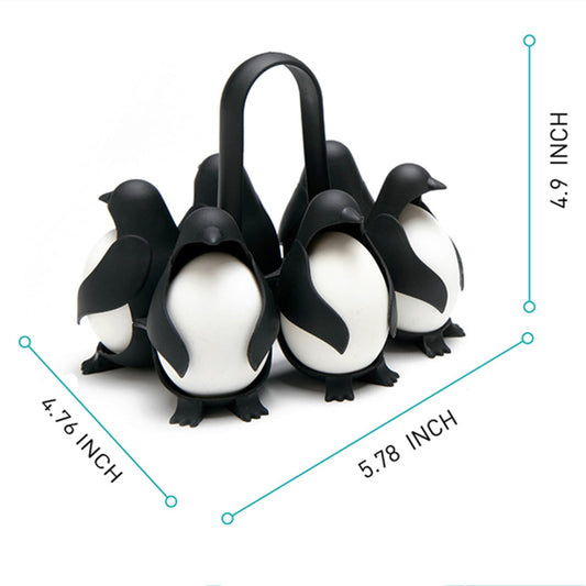 Penguin Egg Poacher & Steamer – Cute Egg Cooker and Storage Holder Kitchen Gadget