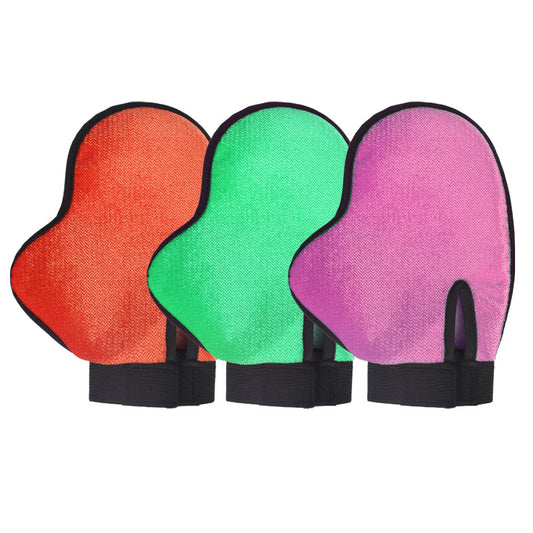 Pet Grooming & Hair Removal Gloves – Deshedding Massage Gloves for Dogs & Cats