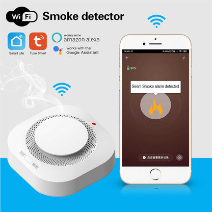 Tuya Zigbee Smoke Detector – Smart Wireless Fire Alarm with App Alerts