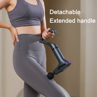 Extended Handle Fascia Massage Gun with Pull Strap – Deep Tissue Vibration Massager for Full Body Muscle Relief