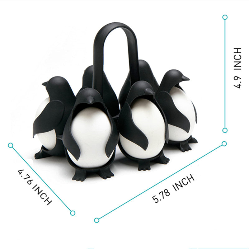Penguin Egg Poacher & Steamer – Cute Egg Cooker and Storage Holder Kitchen Gadget