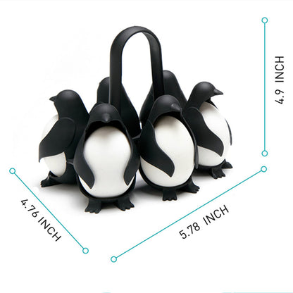 Penguin Egg Poacher & Steamer – Cute Egg Cooker and Storage Holder Kitchen Gadget