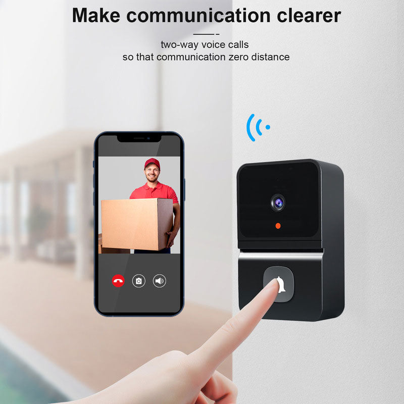 Z30 Smart WiFi Video Doorbell – Wireless HD Security Camera with Two-Way Audio & Motion Detection
