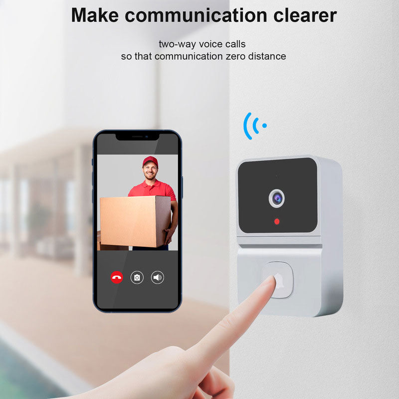 Z30 Smart WiFi Video Doorbell – Wireless HD Security Camera with Two-Way Audio & Motion Detection