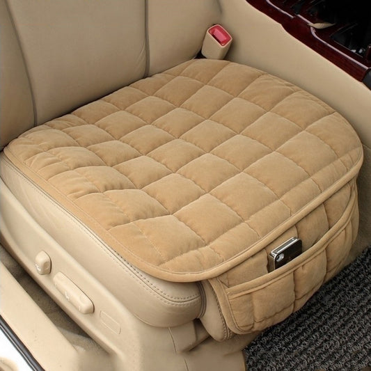 Universal Winter Warm Car Seat Cover Cushion – Anti-Slip Breathable Front Seat Protector Pad for Cars