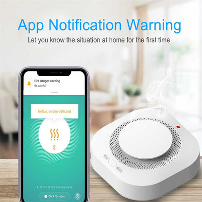 Tuya Zigbee Smoke Detector – Smart Wireless Fire Alarm with App Alerts