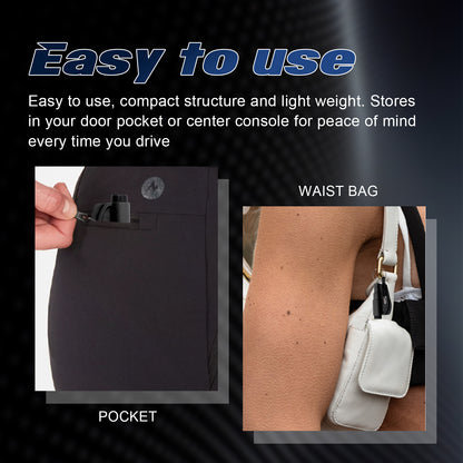 Car Emergency Escape Hammer – Mini Window Breaker & Seat Belt Cutter Safety Tool