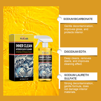 Car Interior Cleaner – Multi-Purpose Auto Cleaning Spray for Dashboard, Leather & Upholstery