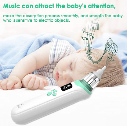 Electric Baby Nasal Aspirator – Rechargeable Portable Nose Cleaner for Infants & Toddlers