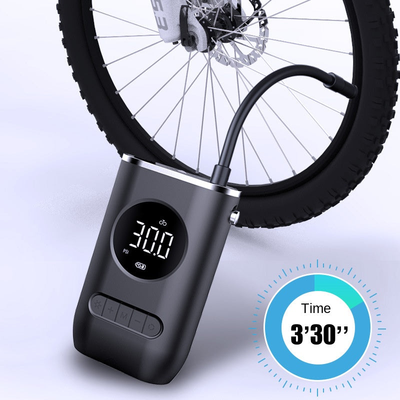 Portable Wireless Tire Inflator Pump – Rechargeable Electric Air Compressor for Car, Bike & Motorcycle Tires