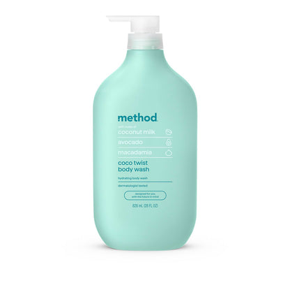 Method Men's Body Wash – Sea + Surf Scent, Plant-Based Cleanser, Paraben-Free, 28 oz