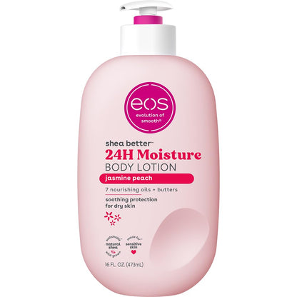 eos Shea Better Body Lotion – Vanilla Cashmere, 24-Hour Moisture, Non-Greasy, 16 fl oz