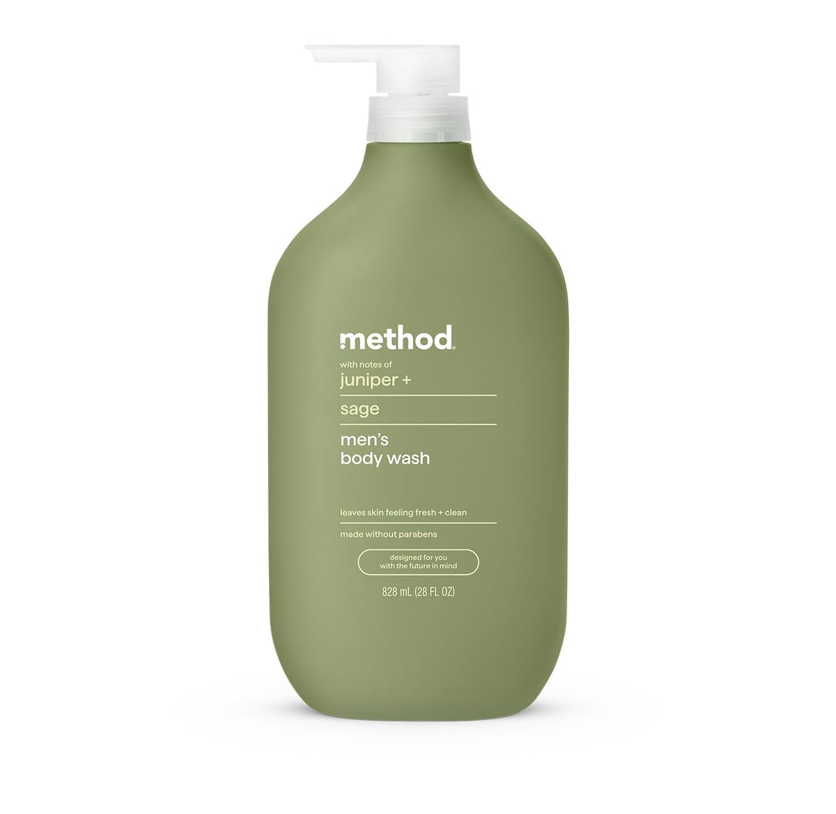Method Men's Body Wash – Sea + Surf Scent, Plant-Based Cleanser, Paraben-Free, 28 oz