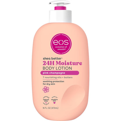 eos Shea Better Body Lotion – Vanilla Cashmere, 24-Hour Moisture, Non-Greasy, 16 fl oz