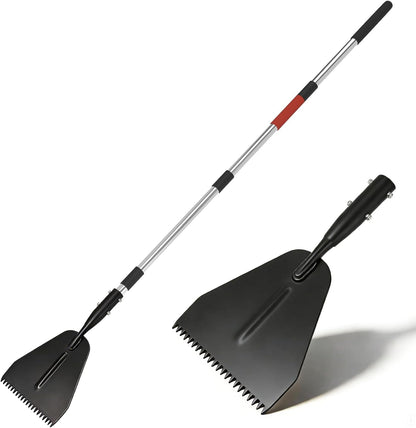 62" Serrated Ice Scraper & Chopper – Forged Steel Blade, Breaks Through Thick Ice on Driveways