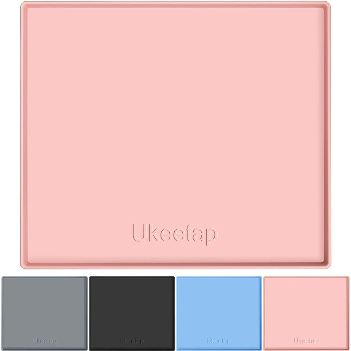 Extra Thick Waterproof Silicone Mat with Raised Edge