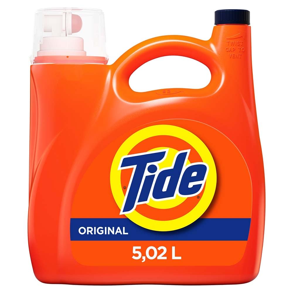 Tide Original Scent Liquid Laundry Detergent – 6X Cleaning Boost, 4X Cleaner, Fights 100% of Stains