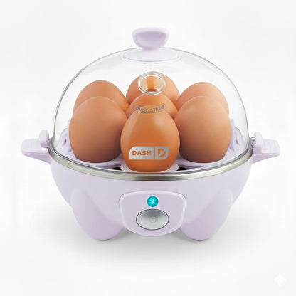 DASH Electric Rapid Egg Cooker – 6-Egg Capacity, Auto Shut-Off, Hard Boiled, Poached & Scrambled