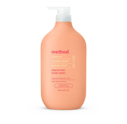 Method Men's Body Wash – Sea + Surf Scent, Plant-Based Cleanser, Paraben-Free, 28 oz