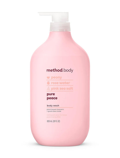 Method Men's Body Wash – Sea + Surf Scent, Plant-Based Cleanser, Paraben-Free, 28 oz