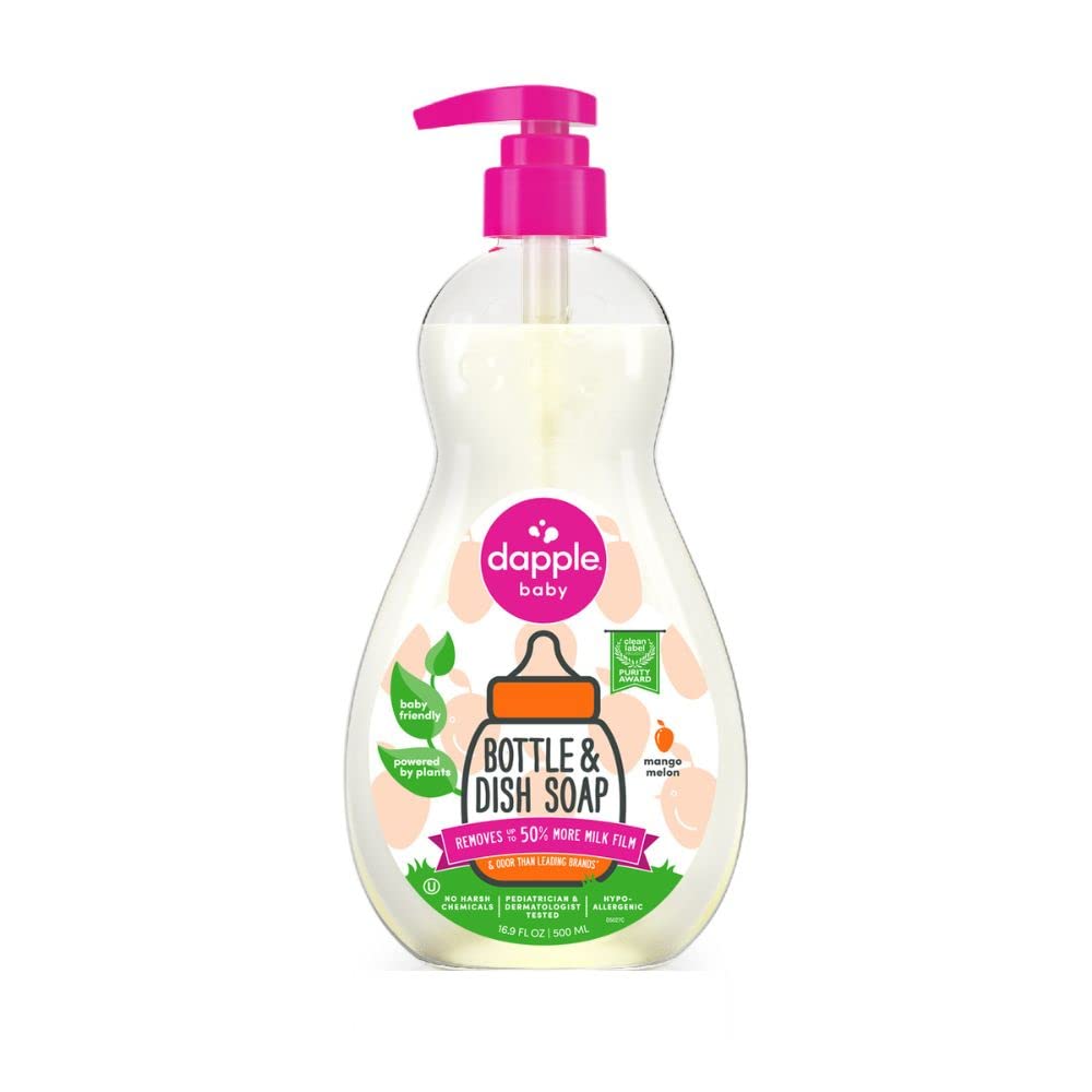 Dapple Baby Bottle Soap, 16.9 Fl Oz (Pack of 3)