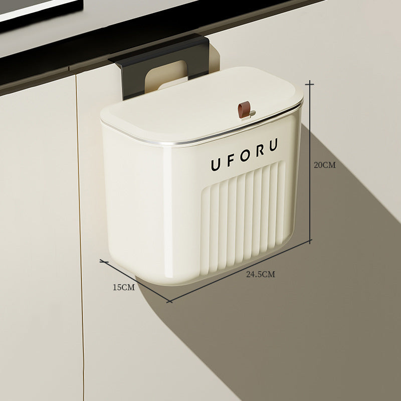 Wall-Mounted Hanging Trash Can – Multifunction Kitchen Cabinet & Bathroom Waste Bin