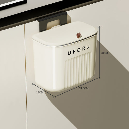 Wall-Mounted Hanging Trash Can – Multifunction Kitchen Cabinet & Bathroom Waste Bin