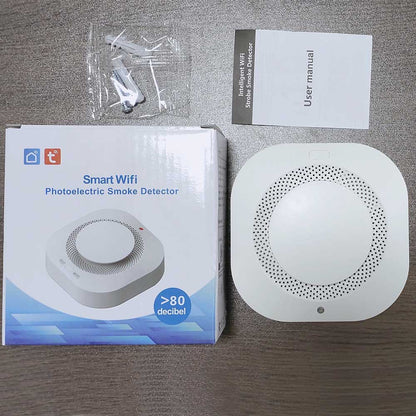 Tuya Zigbee Smoke Detector – Smart Wireless Fire Alarm with App Alerts