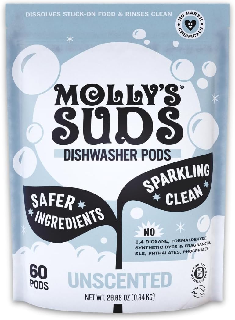 Molly's Suds Dishwasher Pods | Clean Dishwasher Detergent