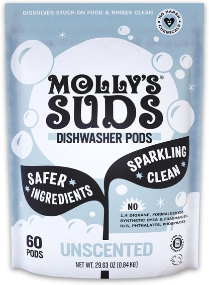 Molly's Suds Dishwasher Pods | Clean Dishwasher Detergent