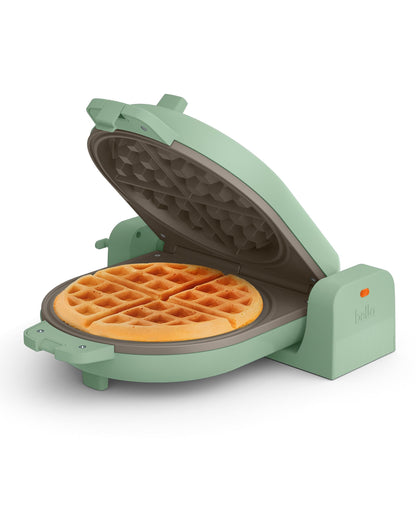 BELLA Flip & Store Belgian Waffle Maker – 1000W, Ceramic Nonstick, Compact Upright Storage