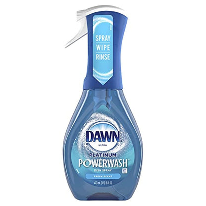 Dawn Platinum Powerwash Dish Spray – Concentrated Multi-Surface Cleaner, Removes 99% of Grease