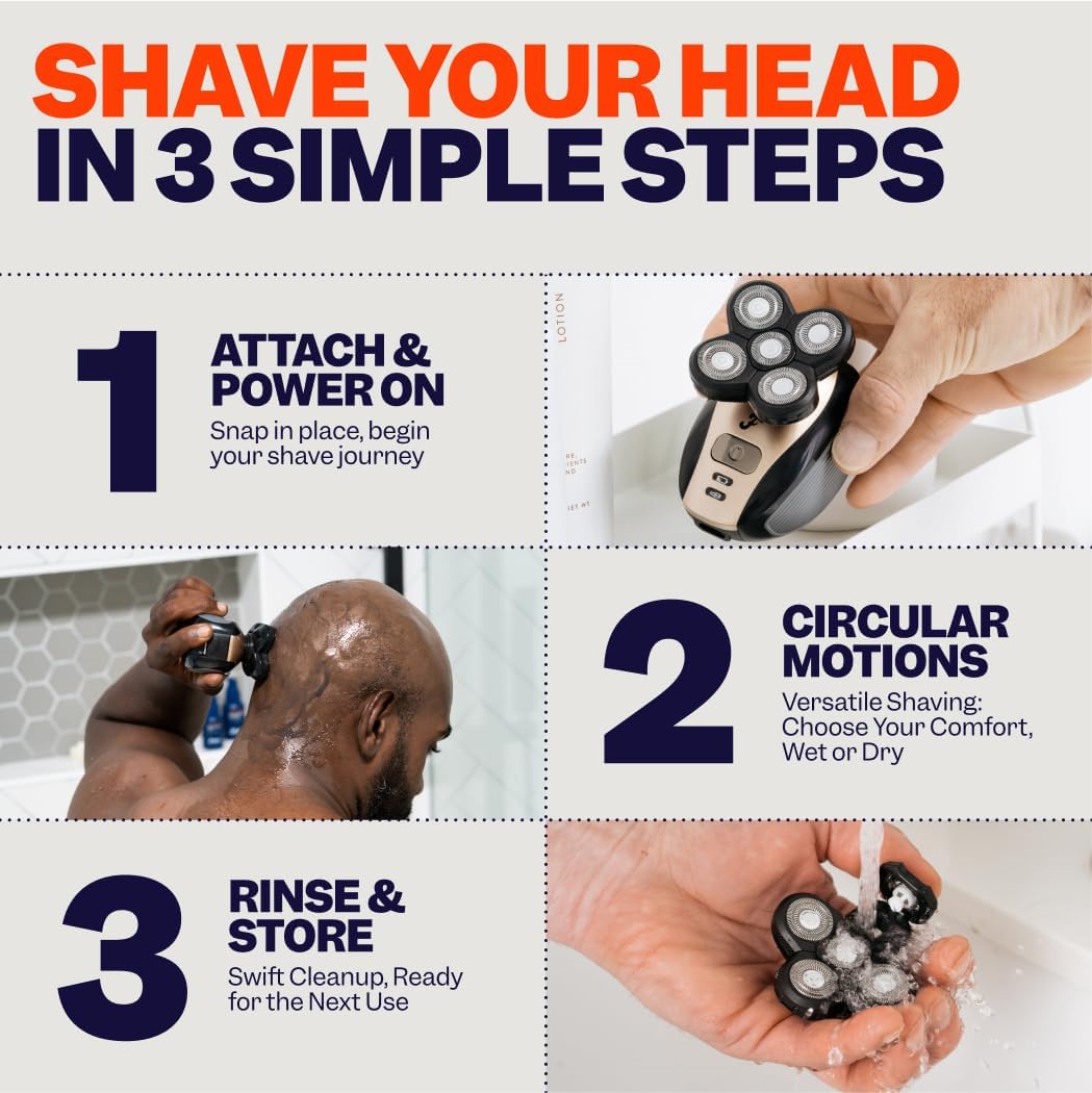 Freebird FlexSeries Electric Head & Body Hair Shaver