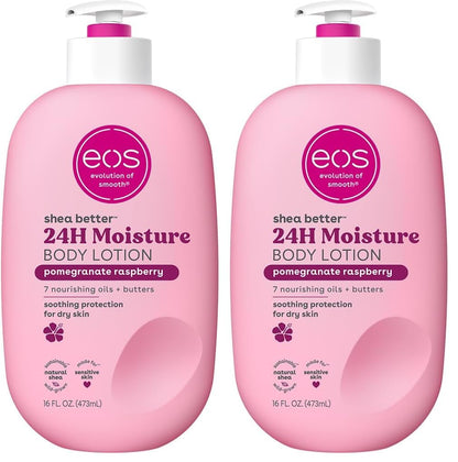 eos Shea Better Body Lotion – Vanilla Cashmere, 24-Hour Moisture, Non-Greasy, 16 fl oz