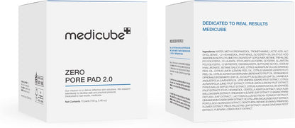 medicube Zero Pore Toner Pads 2.0 – AHA/BHA Exfoliating Pore Pads with Lavender Extract