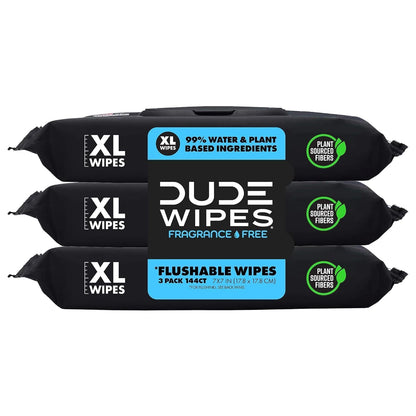 DUDE Wipes - Flushable Wipes - 6 Pack, 288 Wipes
