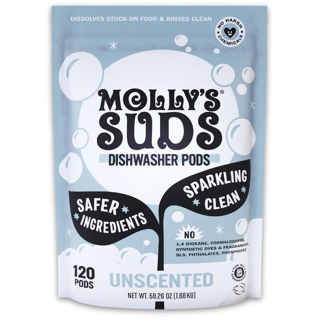 Molly's Suds Dishwasher Pods | Clean Dishwasher Detergent