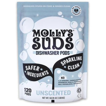 Molly's Suds Dishwasher Pods | Clean Dishwasher Detergent