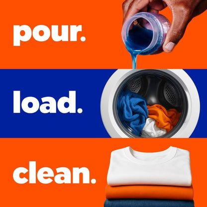 Tide Original Scent Liquid Laundry Detergent – 6X Cleaning Boost, 4X Cleaner, Fights 100% of Stains