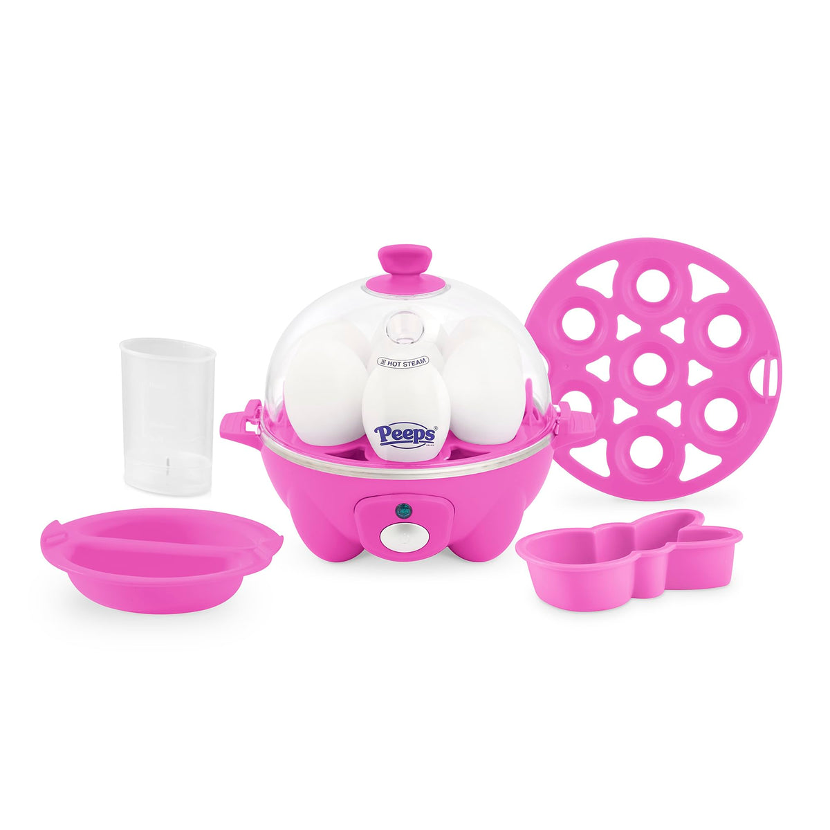 DASH Electric Rapid Egg Cooker – 6-Egg Capacity, Auto Shut-Off, Hard Boiled, Poached & Scrambled