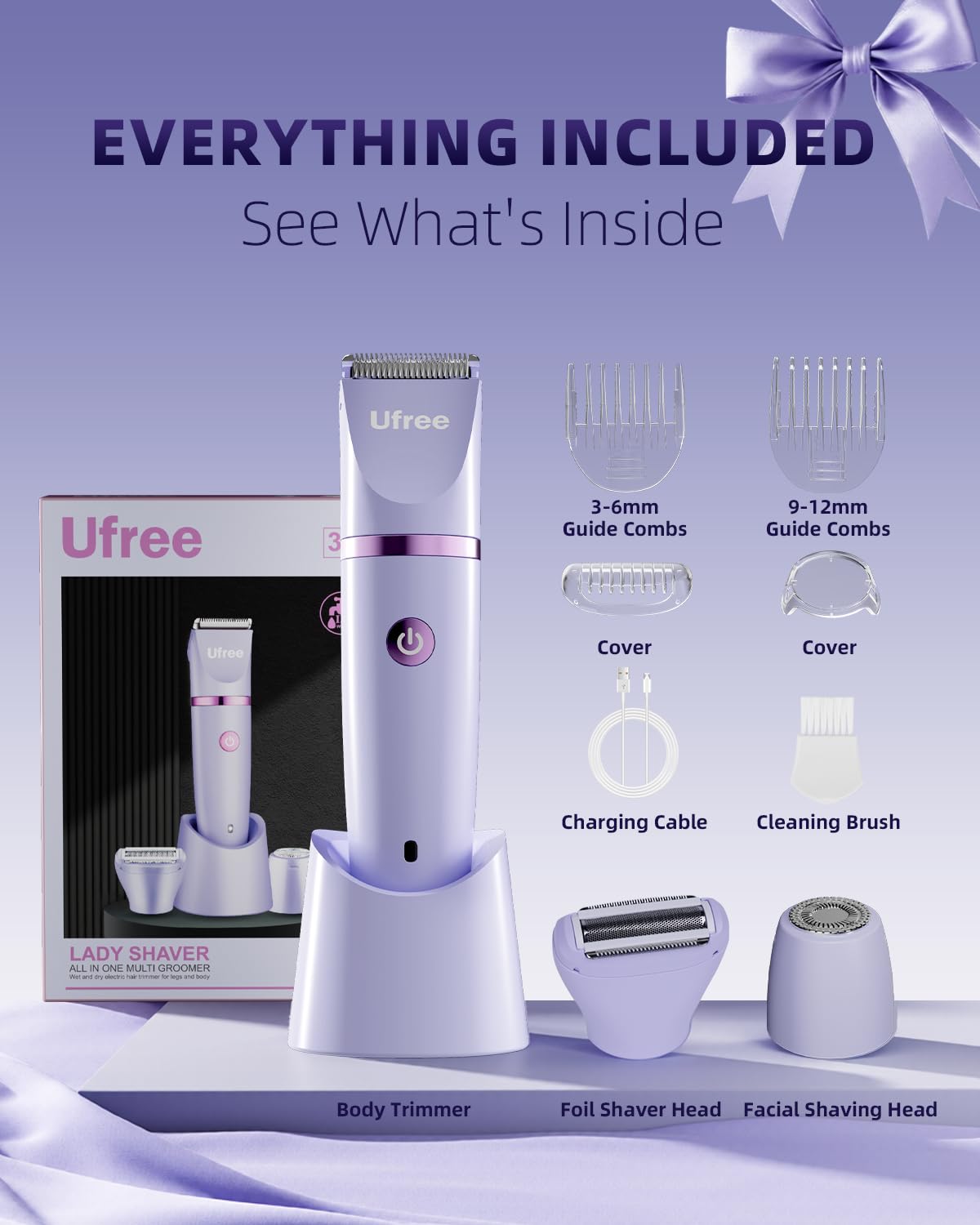 Ufree Bikini Trimmer Electric Razors for Women