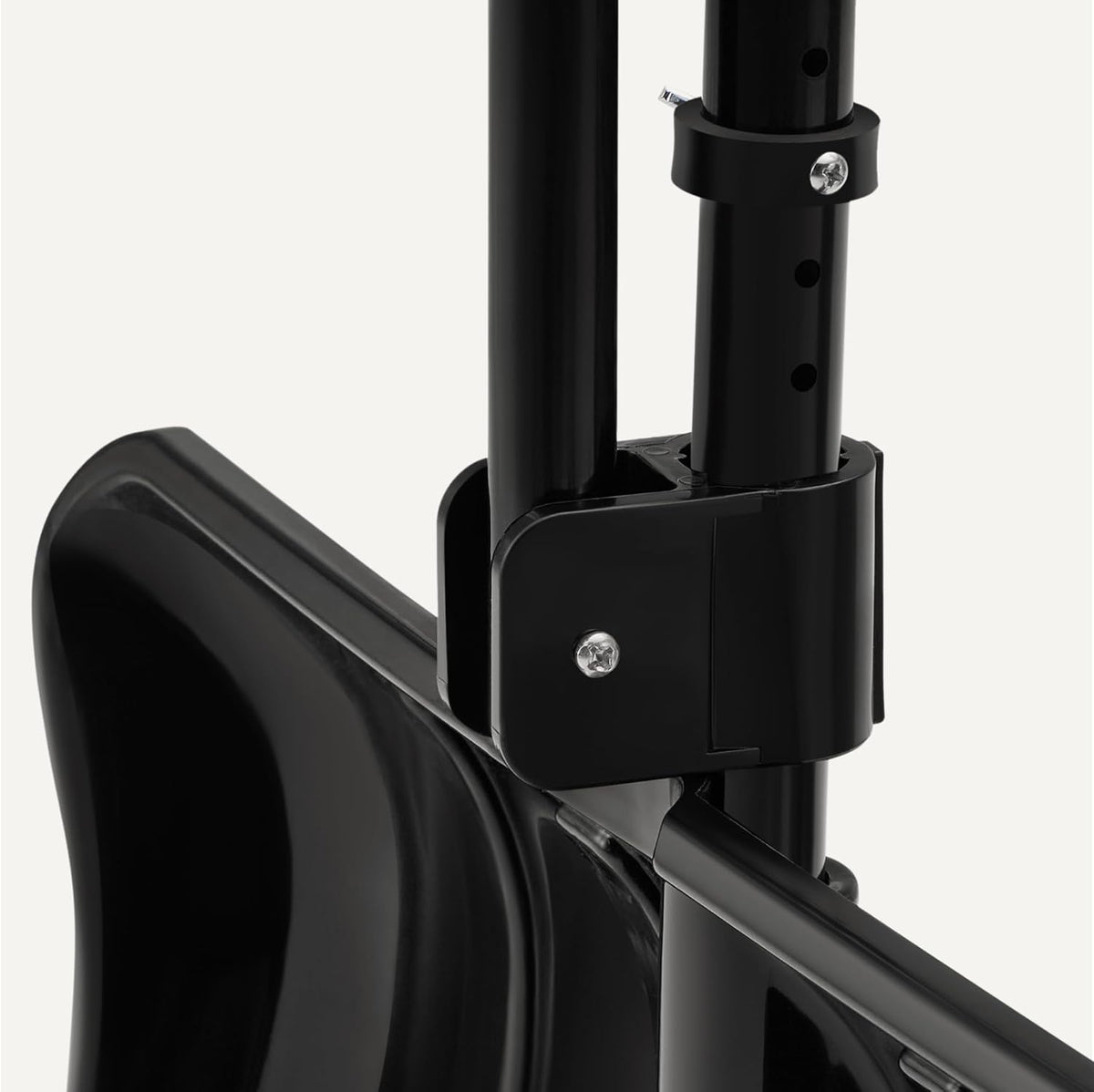 Amazon Basics 50" Ergonomic Snow Shovel – Dual-Handle, Heavy-Duty Polymer Head, Aluminum Wear Strip