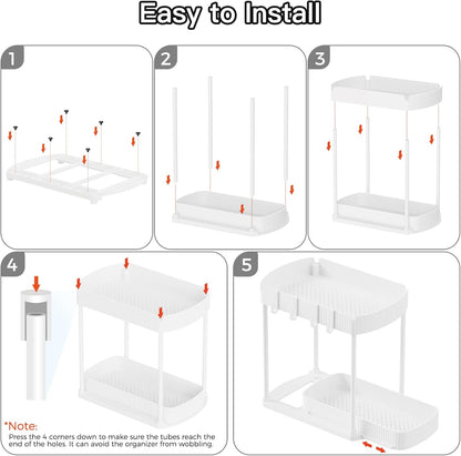 2 Pack Multi-Purpose Pull-Out Storage Organizers