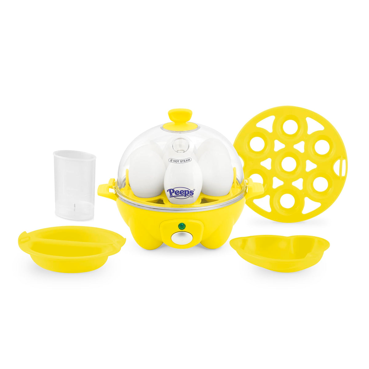DASH Electric Rapid Egg Cooker – 6-Egg Capacity, Auto Shut-Off, Hard Boiled, Poached & Scrambled