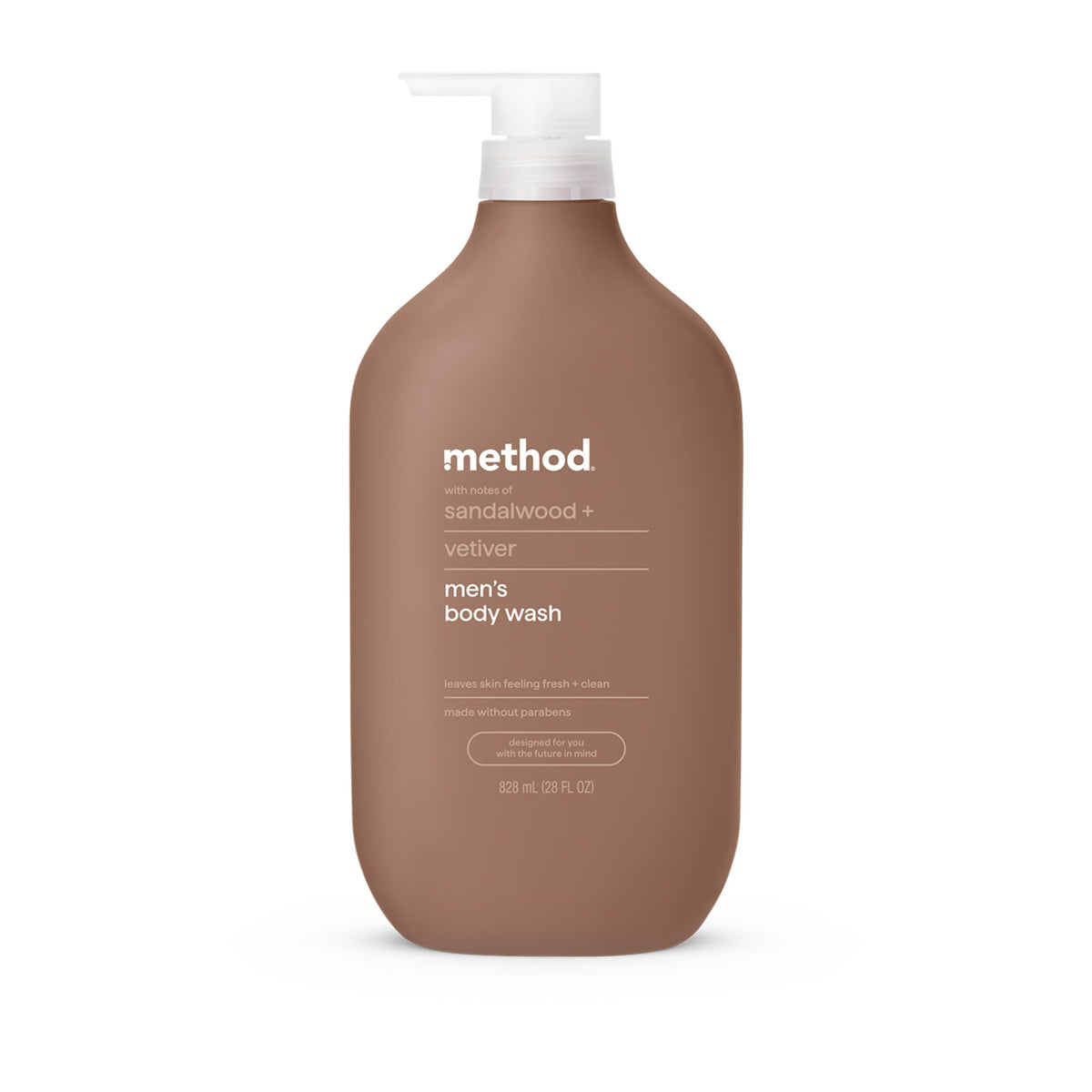 Method Men's Body Wash – Sea + Surf Scent, Plant-Based Cleanser, Paraben-Free, 28 oz