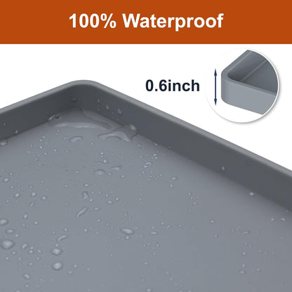Extra Thick Waterproof Silicone Mat with Raised Edge