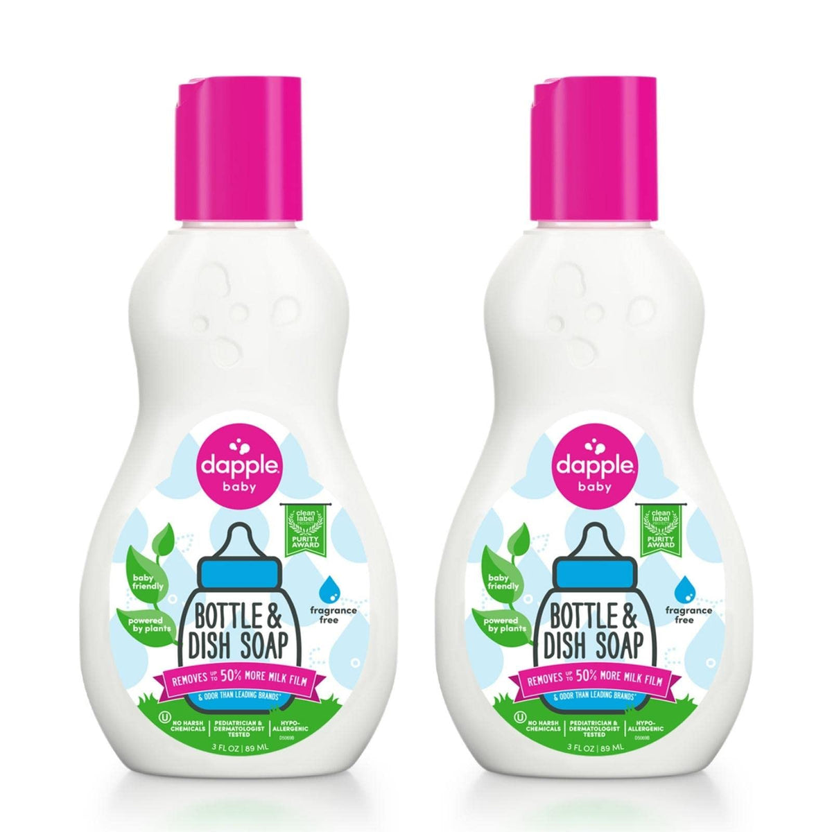 Dapple Baby Bottle Soap, 16.9 Fl Oz (Pack of 3)