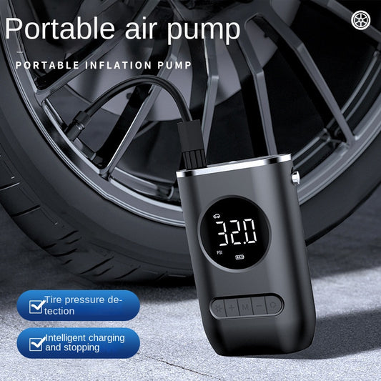 Portable Wireless Tire Inflator Pump – Rechargeable Electric Air Compressor for Car, Bike & Motorcycle Tires