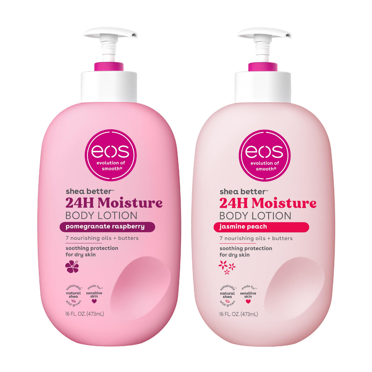 eos Shea Better Body Lotion – Vanilla Cashmere, 24-Hour Moisture, Non-Greasy, 16 fl oz