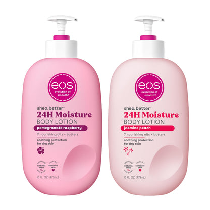 eos Shea Better Body Lotion – Vanilla Cashmere, 24-Hour Moisture, Non-Greasy, 16 fl oz